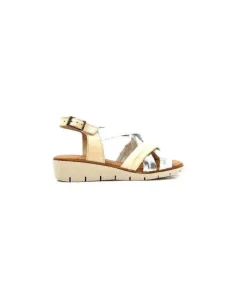Ivoire 2146 Ceralin Cuir Blanc Beige Argent*lola canales / calzado pasoli Outlet