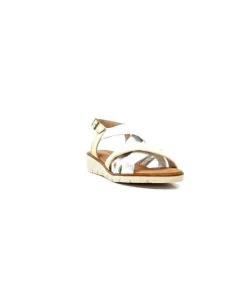 Ivoire 2146 Ceralin Cuir Blanc Beige Argent*lola canales / calzado pasoli Outlet