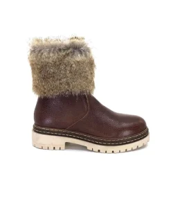 Ivoire 108523 Cuir Graine Marron*Ivoire-354 New