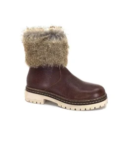 Ivoire 108523 Cuir Graine Marron*Ivoire-354 New