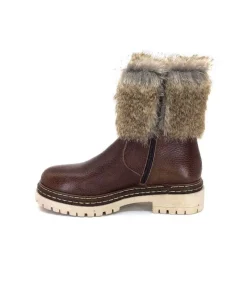 Ivoire 108523 Cuir Graine Marron*Ivoire-354 New