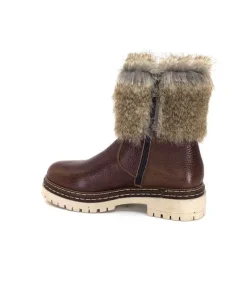 Ivoire 108523 Cuir Graine Marron*Ivoire-354 New