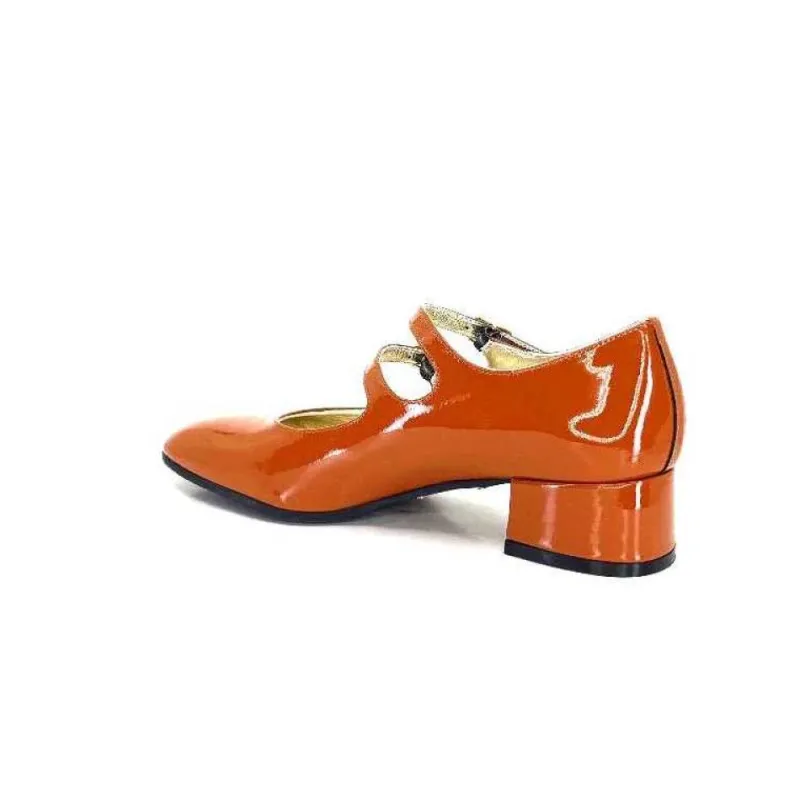 Ivoire 914 Cuir Vernis Marrone Orange*Ivoire0330 Discount