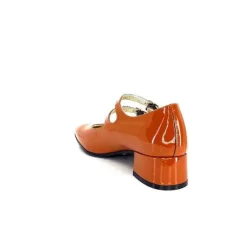 Ivoire 914 Cuir Vernis Marrone Orange*Ivoire0330 Discount