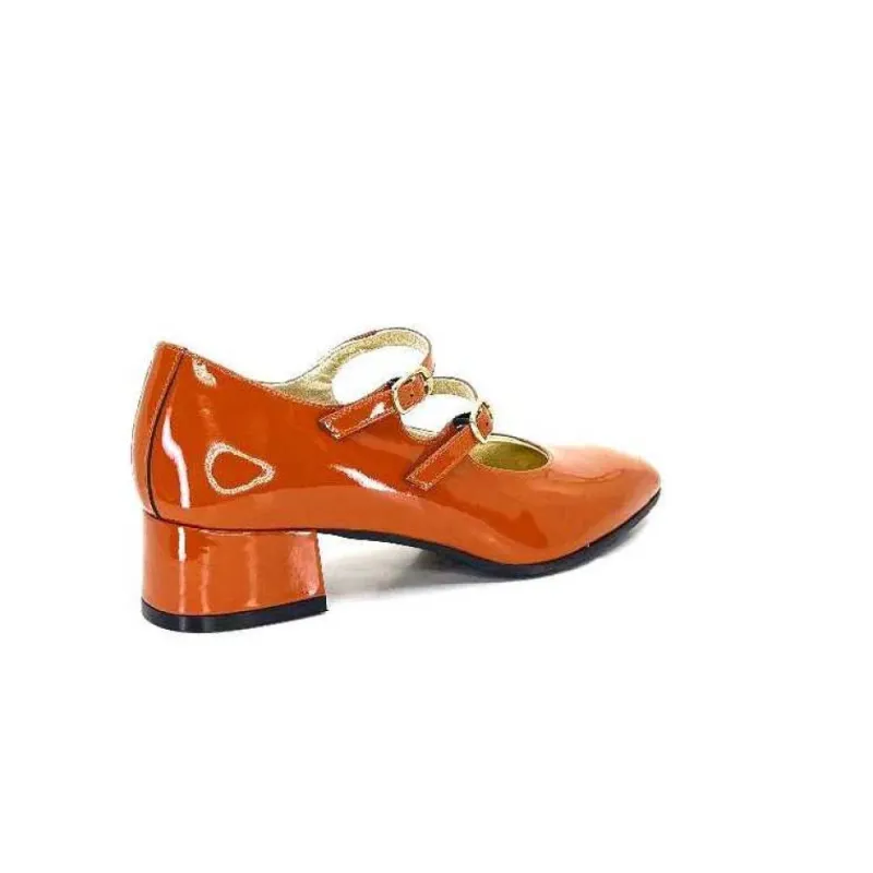 Ivoire 914 Cuir Vernis Marrone Orange*Ivoire0330 Discount