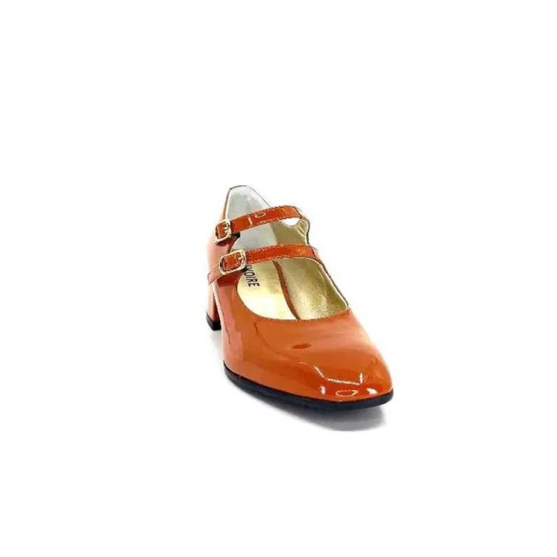 Ivoire 914 Cuir Vernis Marrone Orange*Ivoire0330 Discount