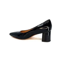 Ivoire 1601 Cuir Vernis Noir*franco russo napoli fgr New