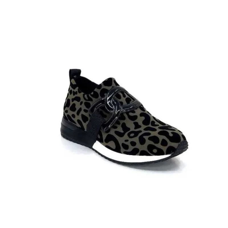 Ivoire 2203626 Textile Kaki Noir Leo*Ivoire0317a