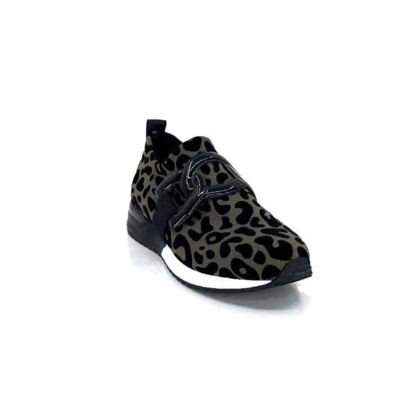 Ivoire 2203626 Textile Kaki Noir Leo*Ivoire0317a
