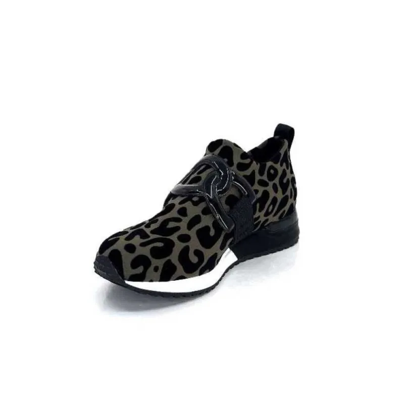 Ivoire 2203626 Textile Kaki Noir Leo*Ivoire0317a