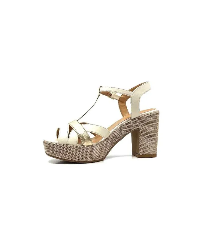 Ivoire 2131 Vera Cuir Creme Dore*Ivoire0551 Clearance