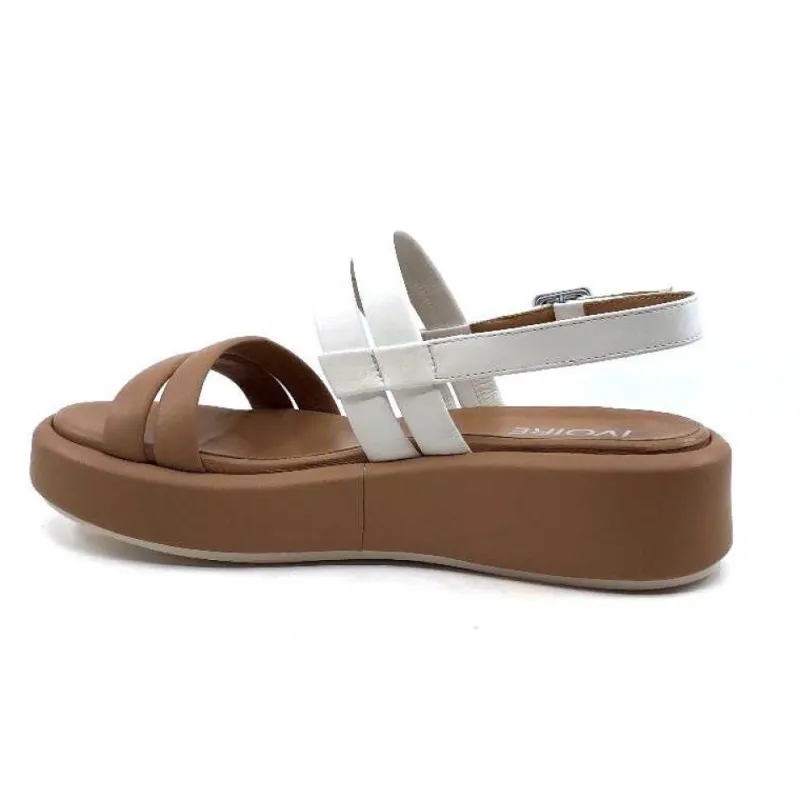 Ivoire 2056 Yara Cuir Marron & Blanc*Ivoire0551 Outlet