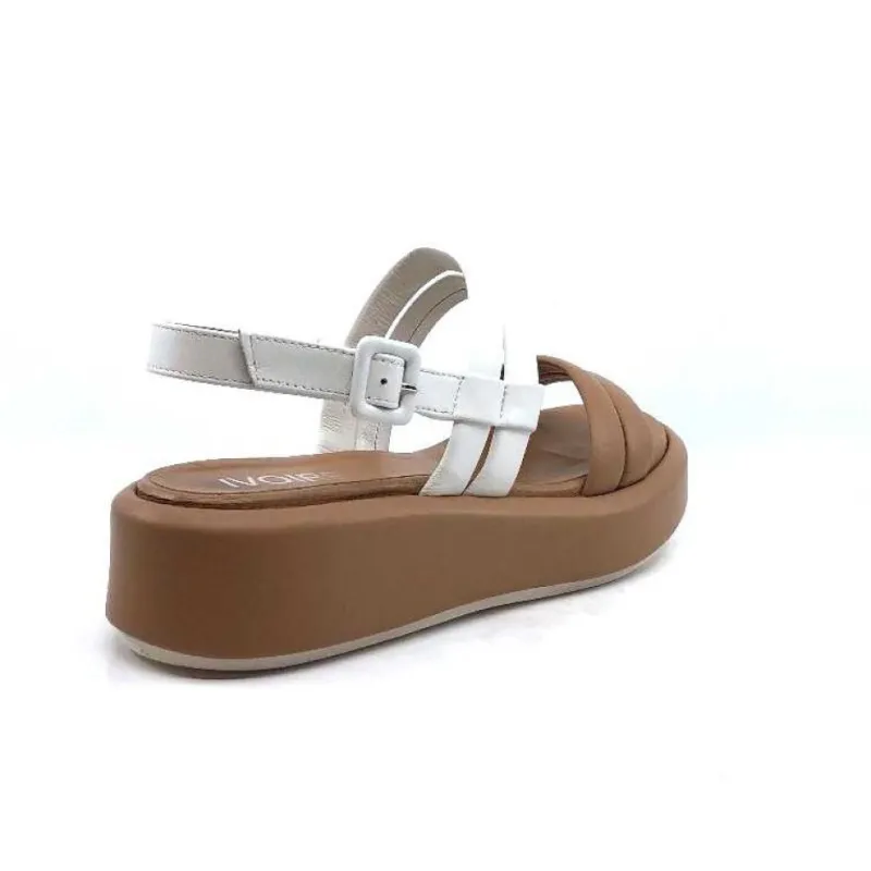 Ivoire 2056 Yara Cuir Marron & Blanc*Ivoire0551 Outlet