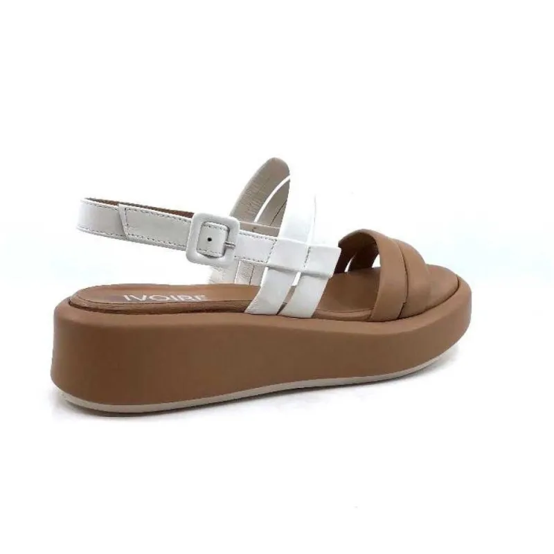 Ivoire 2056 Yara Cuir Marron & Blanc*Ivoire0551 Outlet