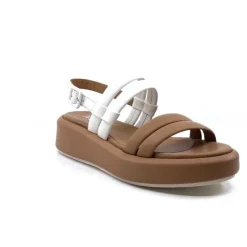 Ivoire 2056 Yara Cuir Marron & Blanc*Ivoire0551 Outlet
