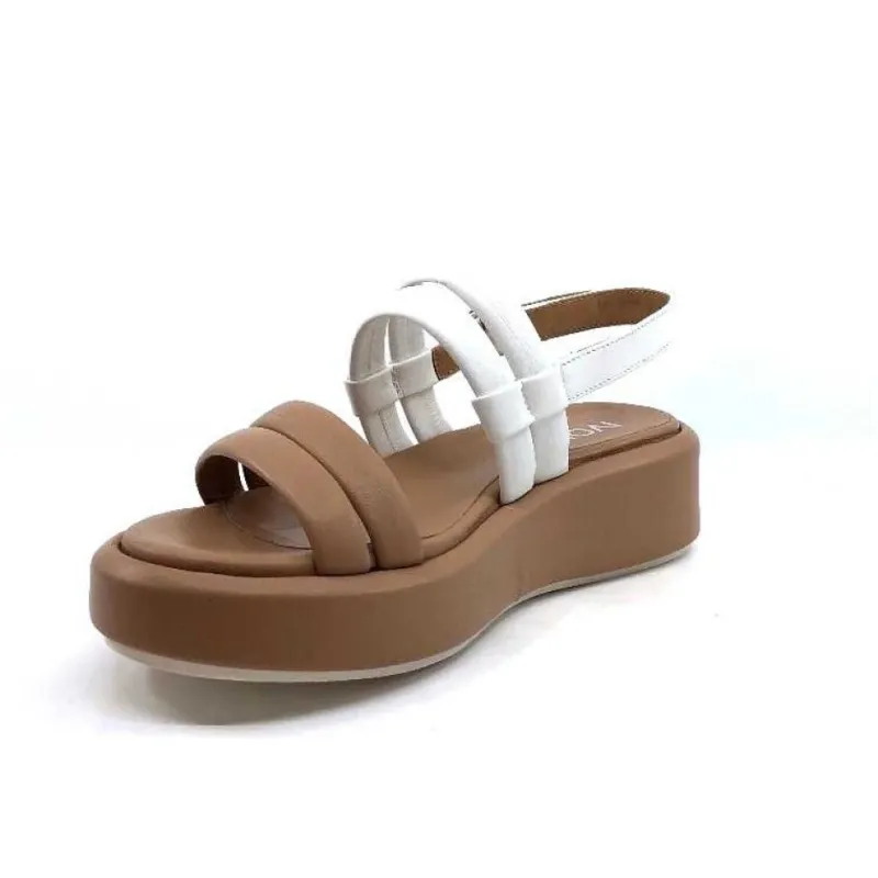 Ivoire 2056 Yara Cuir Marron & Blanc*Ivoire0551 Outlet
