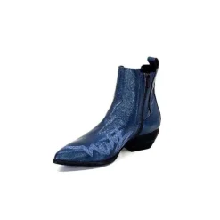 Ivoire Ar230 Cuir Metal Bleu Cobalt*Ivoire0341a New