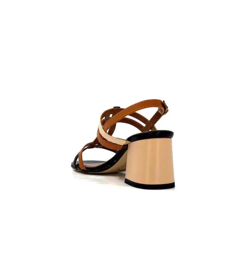 Ivoire B621 F Romagna Cuir Noir Cognac Nude*Ivoire0334 Sale