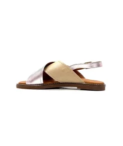 Ivoire 908D Cuir Argent Et Nude*gloria New