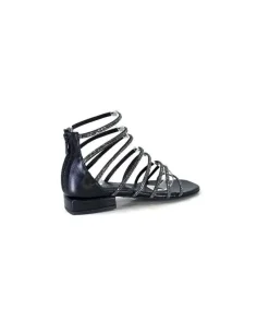 Ivoire E35.008 Cuir Noir Strass*s.piero Hot