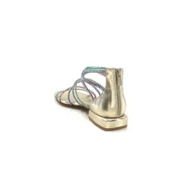 Ivoire E35.008 Cuir Or Strass Multi*s.piero Hot