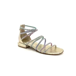 Ivoire E35.008 Cuir Or Strass Multi*s.piero Hot