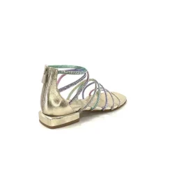 Ivoire E35.008 Cuir Or Strass Multi*s.piero Hot