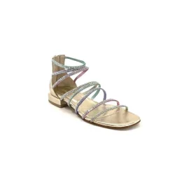 Ivoire E35.008 Cuir Or Strass Multi*s.piero Hot