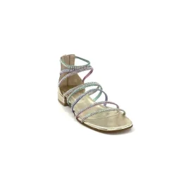 Ivoire E35.008 Cuir Or Strass Multi*s.piero Hot