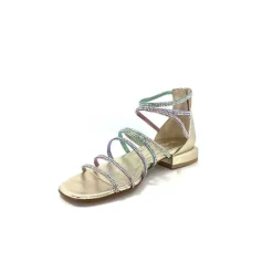 Ivoire E35.008 Cuir Or Strass Multi*s.piero Hot