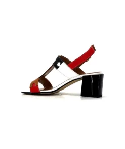 Ivoire F2105 Sardegna Cuir Blanc, Marron, Rouge & Noir*Ivoire0334 Online