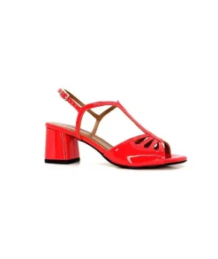 Ivoire F2295 Venezia Cuir Vernis Rouge*Ivoire0334 Clearance