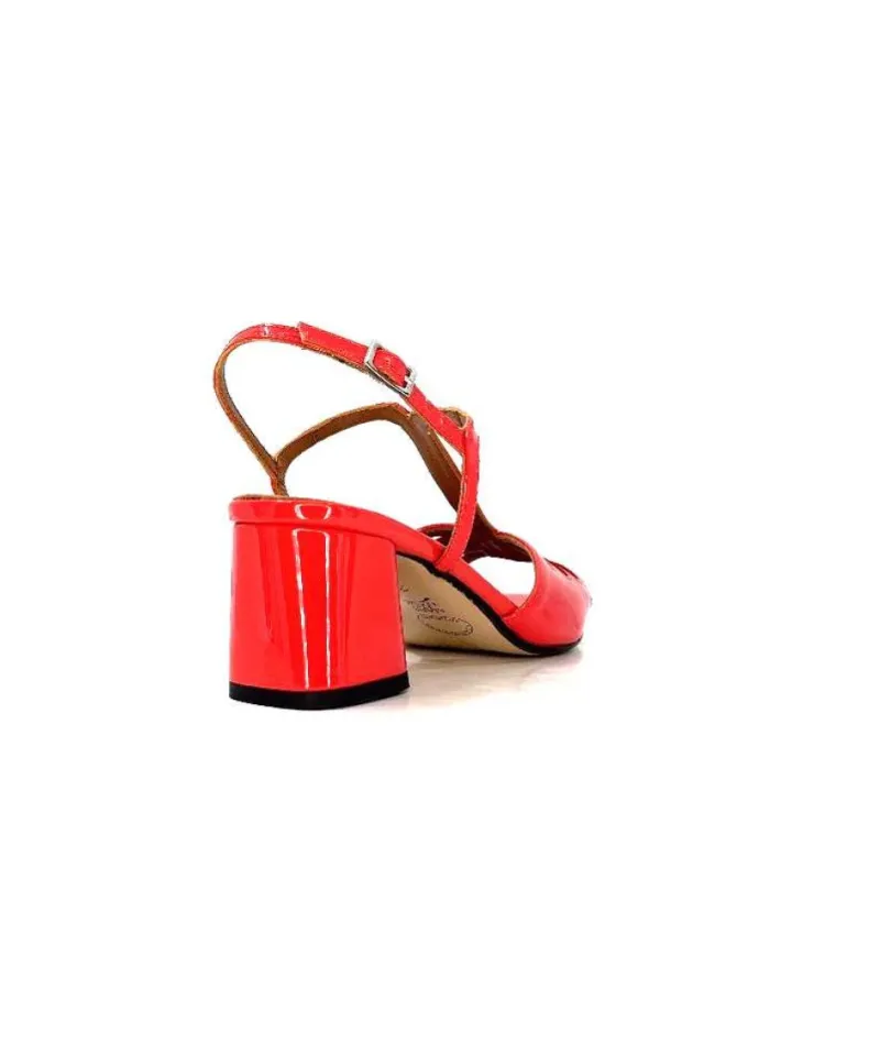 Ivoire F2295 Venezia Cuir Vernis Rouge*Ivoire0334 Clearance