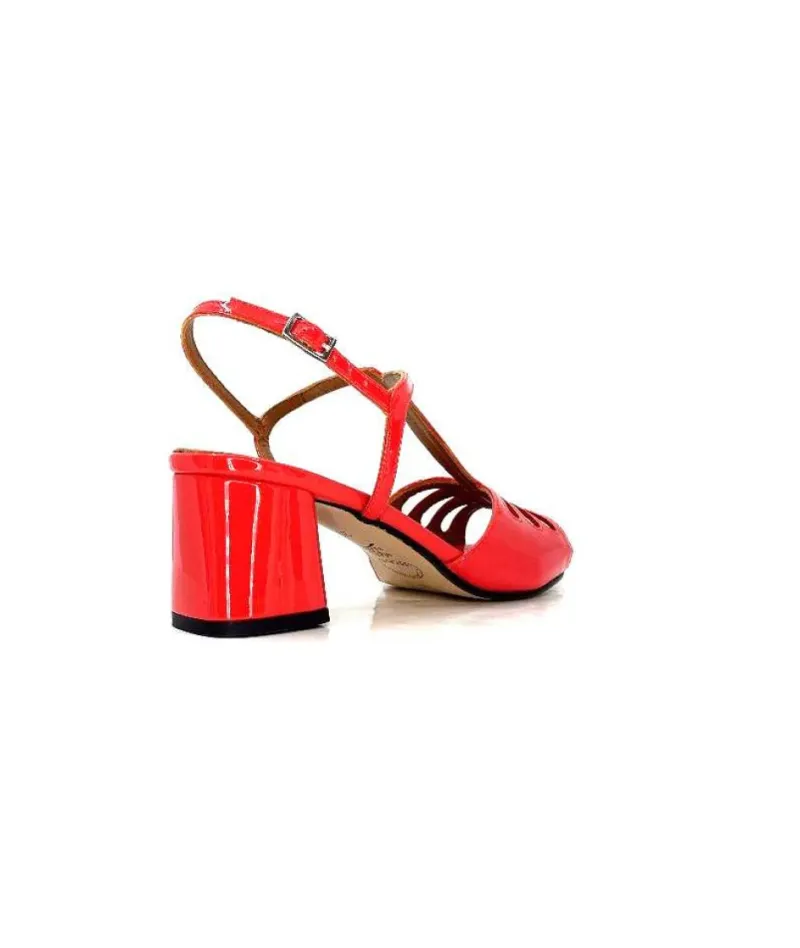 Ivoire F2295 Venezia Cuir Vernis Rouge*Ivoire0334 Clearance