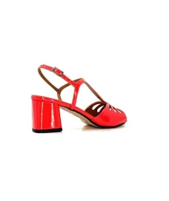 Ivoire F2295 Venezia Cuir Vernis Rouge*Ivoire0334 Clearance