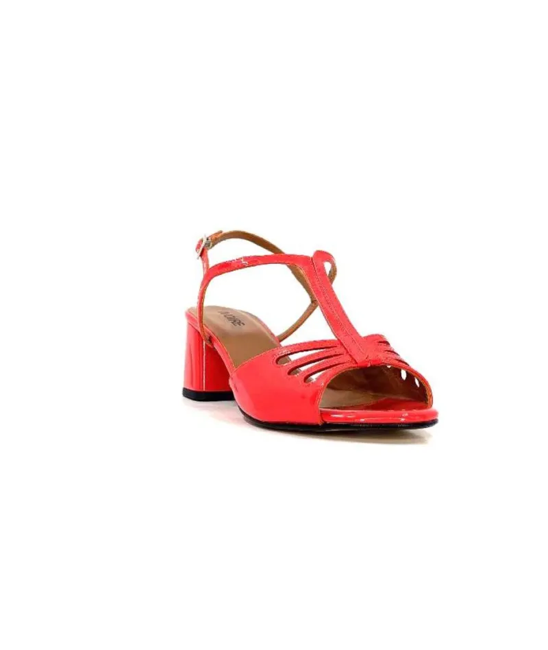 Ivoire F2295 Venezia Cuir Vernis Rouge*Ivoire0334 Clearance