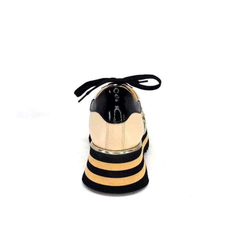 Ivoire H985M Cuir Vernis Noir Beige*Ivoire0347b Clearance