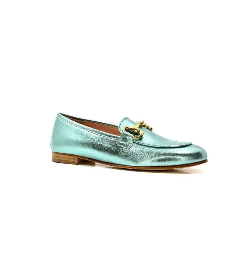 Ivoire S102 Cuir Metal Turquoise*eclair paris Sale