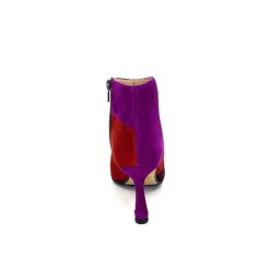 Tr1672 Daim Prune Rouge Fushia*l'arianna New