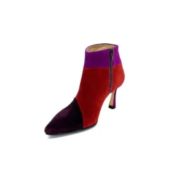 Tr1672 Daim Prune Rouge Fushia*l'arianna New