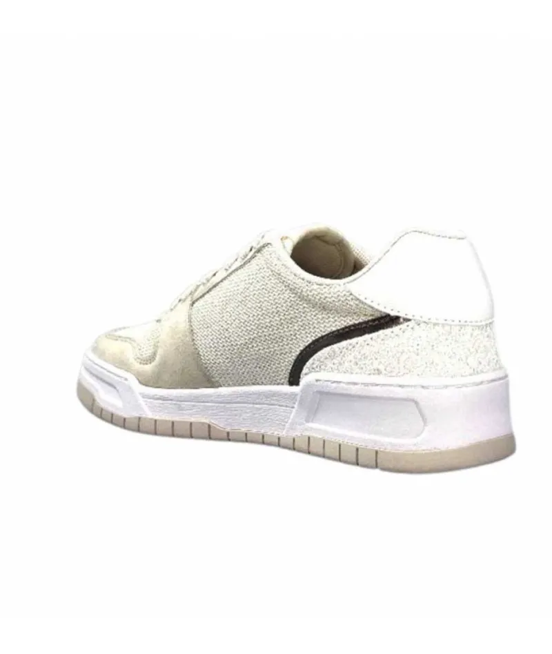 Ba3093Tx306 Suede Textile Blanc Glitter*Liu.Jo New