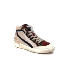 Meline Nkc320 Cuir Nacre Nude Daim Rouge Paillette Noir*Méliné Clearance