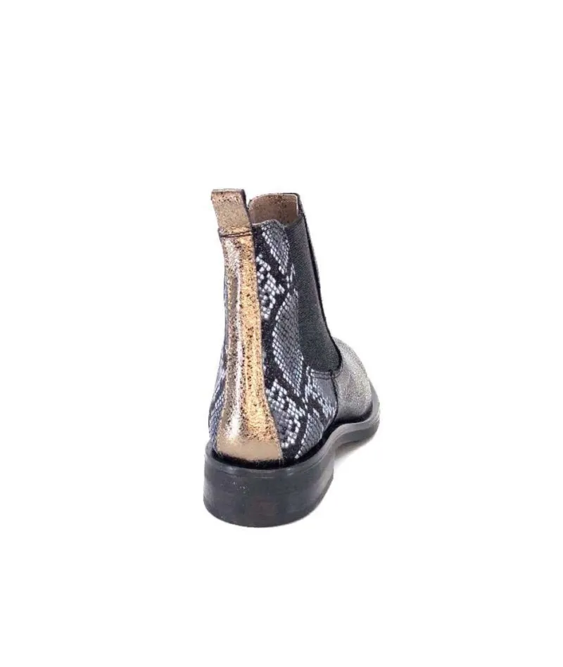 Sibel4 Cuir Metal Noir*MKD Hot