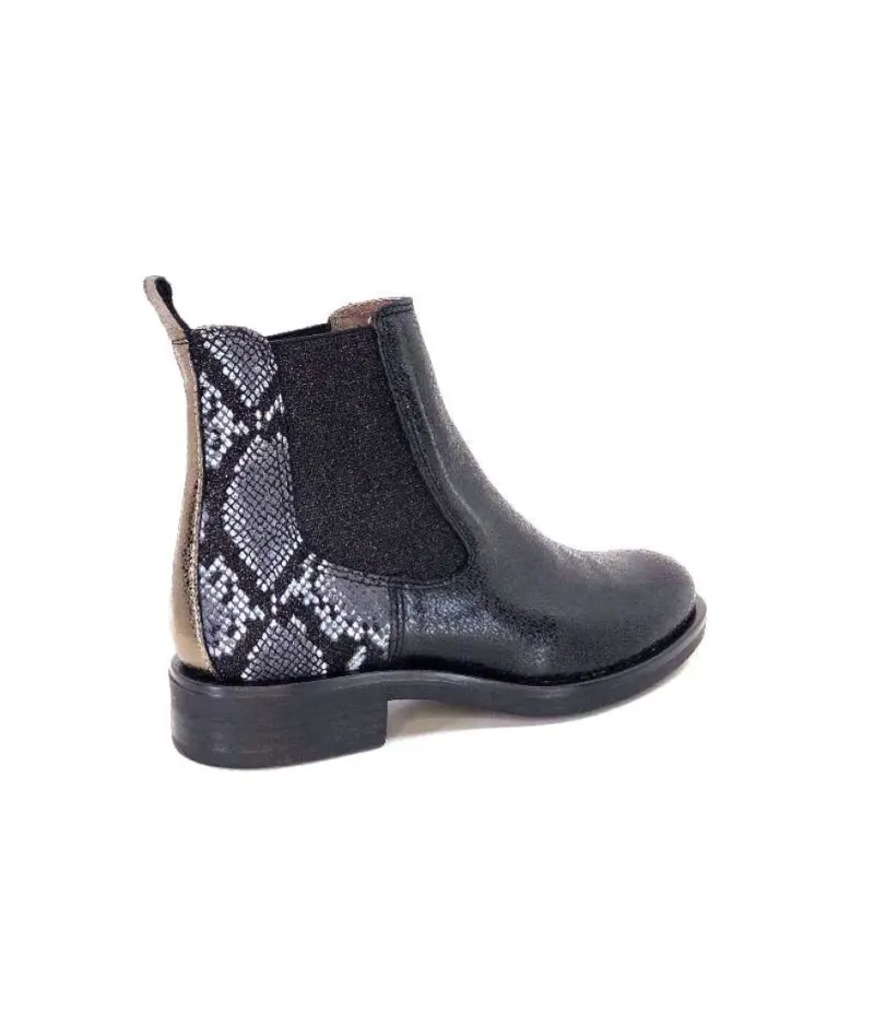 Sibel4 Cuir Metal Noir*MKD Hot