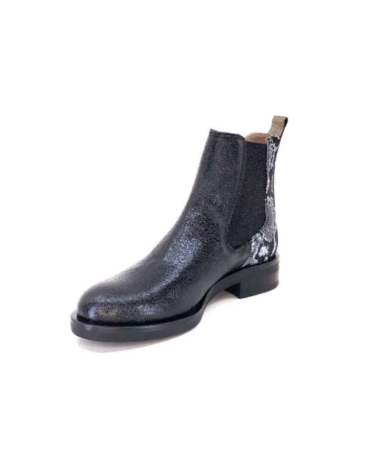 Sibel4 Cuir Metal Noir*MKD Hot