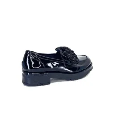 Mocassins 6765 Cuir Vernis Noir*Myma New