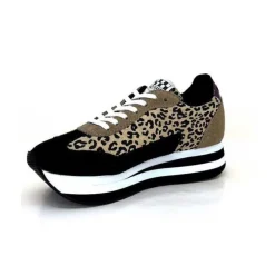 Flex M Jogger Daim Textile Beige Et Noir*No Name