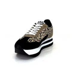 Flex M Jogger Daim Textile Beige Et Noir*No Name