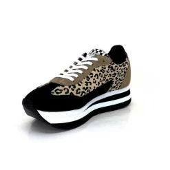 Flex M Jogger Daim Textile Beige Et Noir*No Name