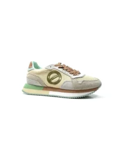 Mia Jogger Daim Textile Beige Pastel Vert*No Name Outlet